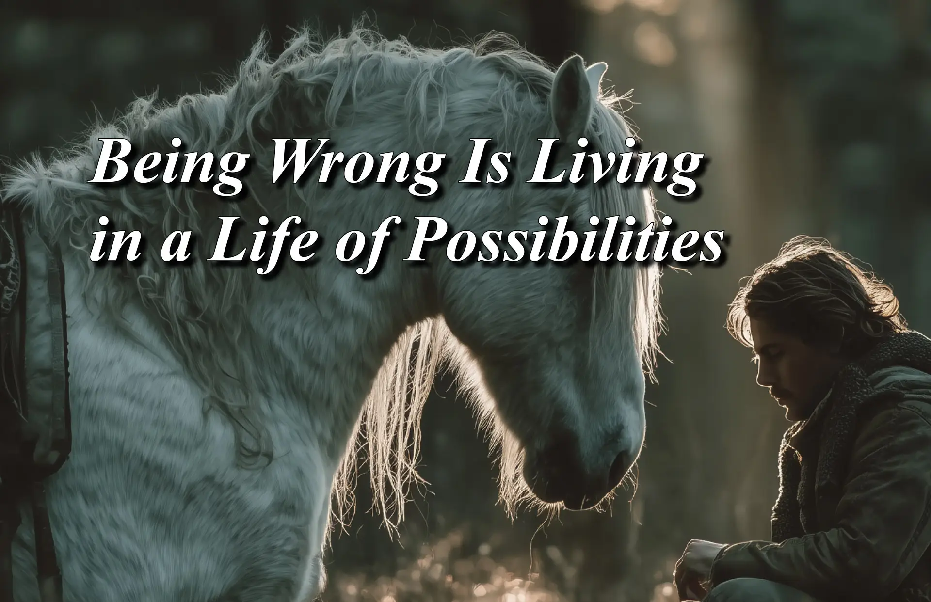 Being Wrong Is Living in a Life of Possibilities